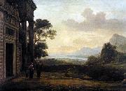 Claude Lorrain Landscape with Abraham Expelling Hagar (mk17) oil painting on canvas